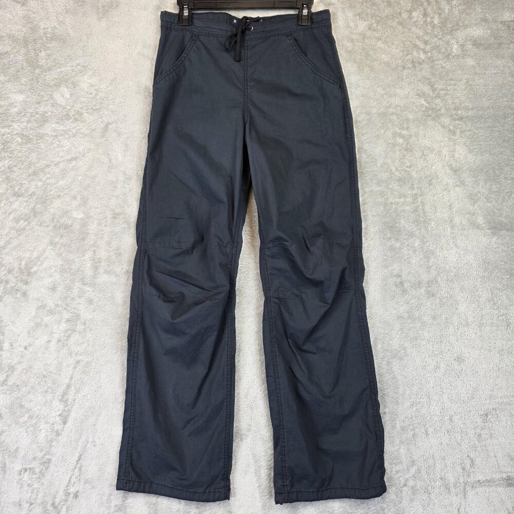 Hollister Ultra High-Rise Baggy Pants Womens XS Dark Gray Elastic Waist Stretch